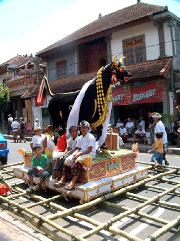 The bull where the body will be cremated